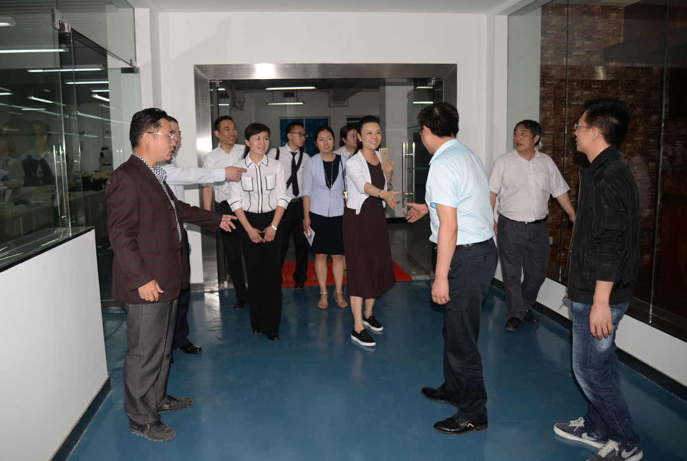 重庆市两江新区组织企业考察我系实训中心